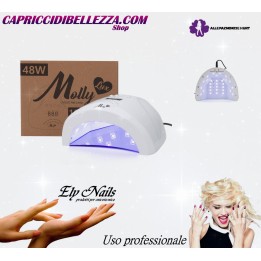 Lampada per unghie Dual UV/LED 48W Molly Lux 1s per vernici ibride e gel bianchi