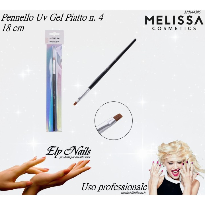 Pennello UV Gel Piatto n. 4 - Melissa