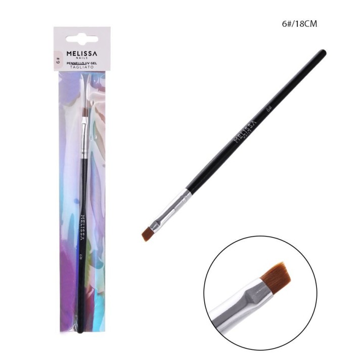 Pennello UV Gel Tagliato n.6 18cm - Melissa