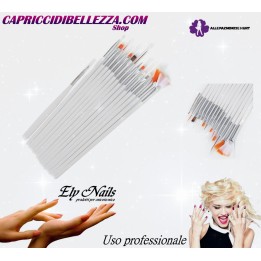 Pennelli Spazzole per decorazioni in gel acrilico bianco 15 elementi