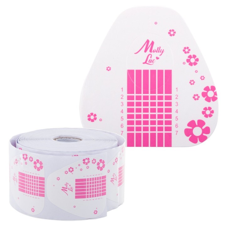 Cartine per unghie a fiori - MollyLac 500 pz