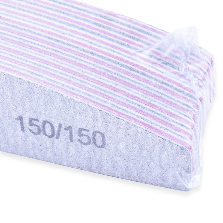 Lima per unghie barca zebra 150/150 confezione 10 pz
